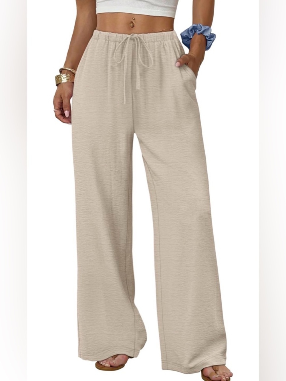 🆕Relaxed Wide-Leg Drawstring Pants